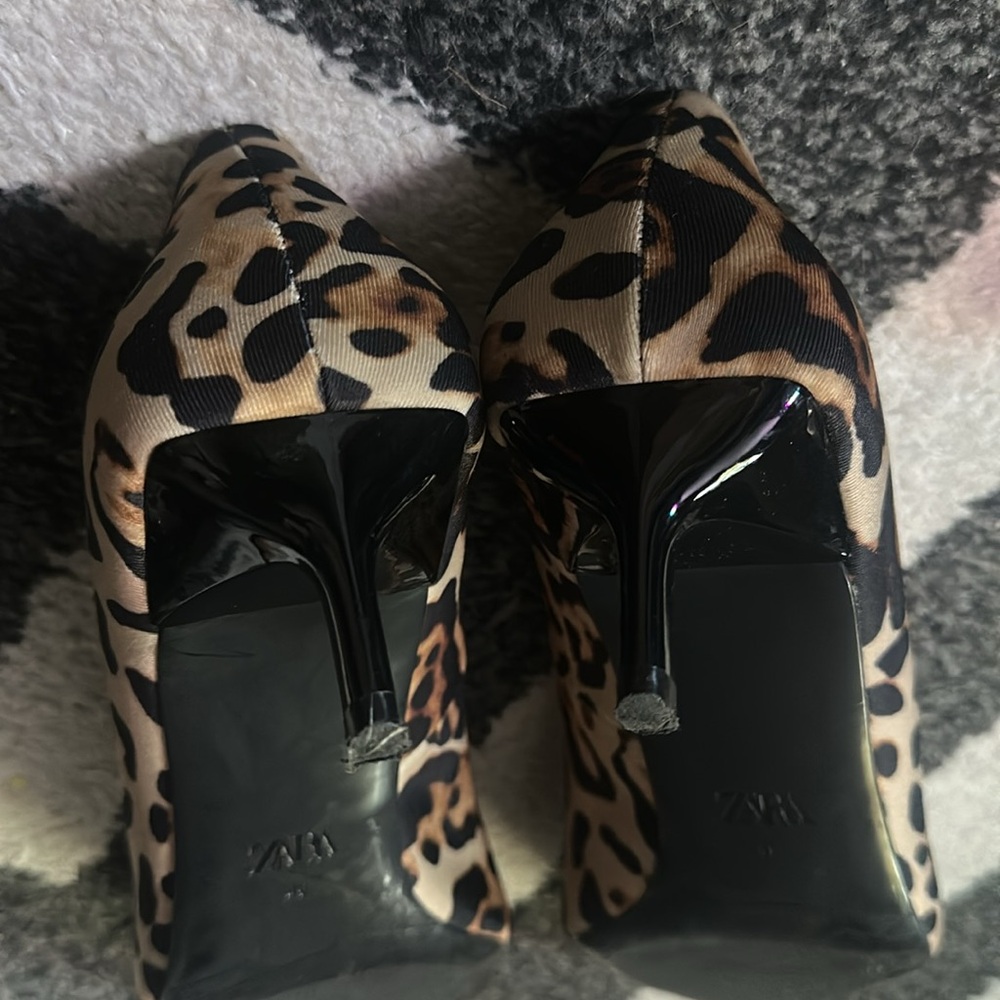 ZARA leopard kitten heel size 9/40 - Picture 4 of 4